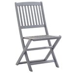 vidaXL Chaises pliables d'extérieur lot de 4 Bois d'acacia solide