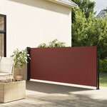 vidaXL Auvent latéral rétractable marron 140x300 cm