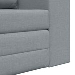 vidaXL Canapé-lit pliant Gris clair 148 x 71 x 83 cm tissu