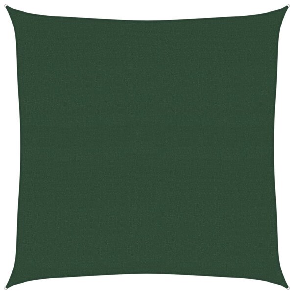 vidaXL Voile d'ombrage 160 g/m² Vert foncé 4x4 m PEHD