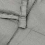 vidaXL Couverture lestée Gris 200x200 cm 13 kg Tissu