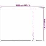 vidaXL Film miroir Argent 90 x 2000 cm PET