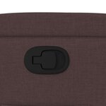 vidaXL Fauteuil inclinable Marron foncé Tissu