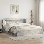 vidaXL Cabinet de Tête de Lit Gris béton Bois d’ingénierie