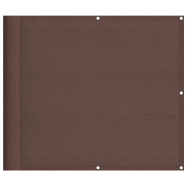 vidaXL Écran de balcon marron 90x700 cm 100  polyester oxford
