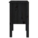 vidaXL Tables de chevet 2 Pièces Noir 40x35x61 5 cm Bois de pin massif