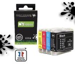 LC960 / LC970 / LC1000 - Pack de 4 Cartouches D'encre Noir/Cyan/Magenta/ Jaune - Grande capacité