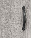 vidaXL Buffet sonoma gris 69 5x34x90 cm bois d'ingénierie
