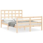 vidaXL Cadre de lit sans matelas 120x200 cm bois massif