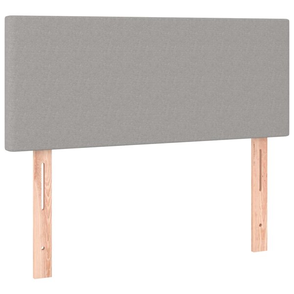 vidaXL Tête de lit Gris clair 80x5x78/88 cm Tissu