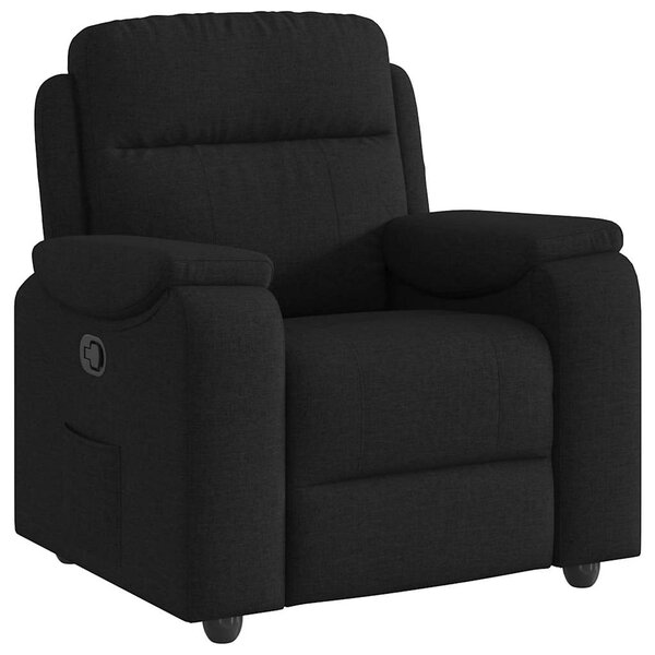 vidaXL Fauteuil inclinable Noir Tissu