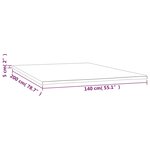 vidaXL Sur-matelas 140x200x5 cm