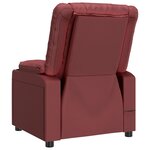 vidaXL Fauteuil inclinable Rouge bordeaux Similicuir
