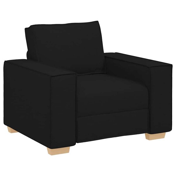 vidaXL Canapé Fauteuil Noir 100x78x84 cm Tissu