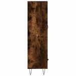 vidaXL Buffet haut chêne fumé 69 5x31x115 cm bois d'ingénierie