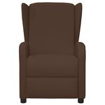 vidaXL Fauteuil de massage Marron Similicuir