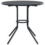 vidaXL Ensemble de chaises de jardin inclinables 3 Pièces anthracite