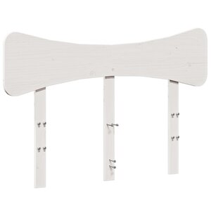 vidaXL Tête de lit blanc 120 cm bois massif de pin