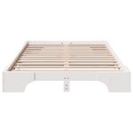 vidaXL Cadre de lit Blanc Bois massif 120 x 190 cm Durable Solide