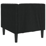 vidaXL Fauteuil Chesterfield noir velours