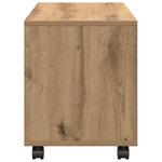 vidaXL Armoire à roulettes chêne artisanal bois d'ingénierie