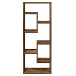 vidaXL Étagère murale Chêne fumé 36x16x90 cm Bois d'ingénierie