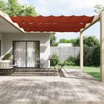 vidaXL Auvent vertical Terre cuite 180x1000 cm Tissu oxford