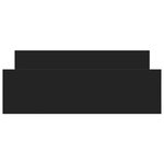 vidaXL Cadre de lit sans matelas noir 135x190 cm