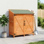 vidaXL Abri de jardin Marron 106 x 56 x 113 5 cm Bois de Sapin Massif