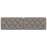 vidaXL Coussin de tête de lit taupe 180 cm tissu