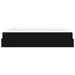 vidaXL Cadre de lit avec matelas avec matelas 2 Pièces Noir tissu