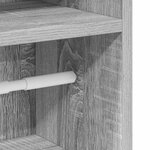 vidaXL Meuble de salle de bain avec porte-rouleau sonoma gris