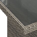 vidaXL Salon de jardin 6 Pièces avec coussins gris résine tressée