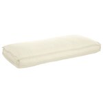 vidaXL Coussin pour assise / dossier de palette Crème 120 x 50 x 12 cm