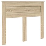 vidaXL Lit de Rangement Chêne Sonoma 135 x 190 cm Bois d'ingénierie