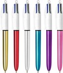 Boite de 12 stylos à bille rétractable 4Colours Shine, assorti BIC