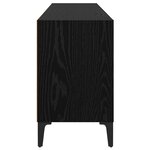 vidaXL Meuble TV en chêne noir Chêne noir Panneaux de particules Standard
