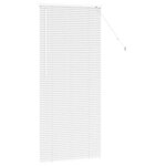 vidaXL Store de Fenêtre avec des rideaux Blanc Aluminium