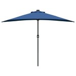 vidaXL Parasol de jardin Azur 294 x 150 x 224 cm tissu