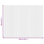vidaXL Tapis rectangulaire naturel clair 80x100 cm bambou