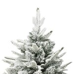 vidaXL Sapin de Noël artificiel à flocons de neige Vert 240 cm PVC/PE