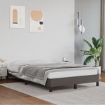 vidaXL Cadre de lit sans matelas gris 120x190 cm similicuir