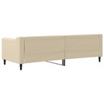vidaXL Lit de repos crème 80x200 cm tissu