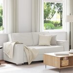 Canapé loveseat vidaXL blanc 140 cm en simili cuir