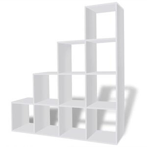 vidaXL Bibliothèque/étagère 142 cm Blanc