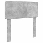 vidaXL Lit de Rangement Gris béton 90 x 190 cm Bois d'ingénierie