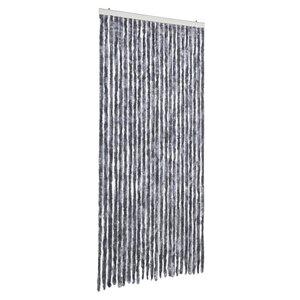 vidaXL Rideau anti-mouches argenté 100x200 cm chenille