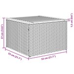 vidaXL Ensemble de canapé de jardin avec coussin 6 Pièces Noir polyrotin