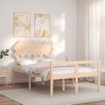 vidaXL Lit pour personne âgée sans matelas 120x200 cm bois massif