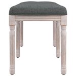 Banc banquette 110 x 40 x 49 cm tissu gris foncé 02_0010464